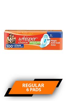 Whisper Choice Regular 6pads